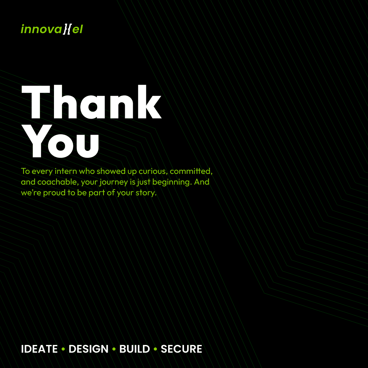 Closing "Thank You" card for the Internverse summer cohort of interns