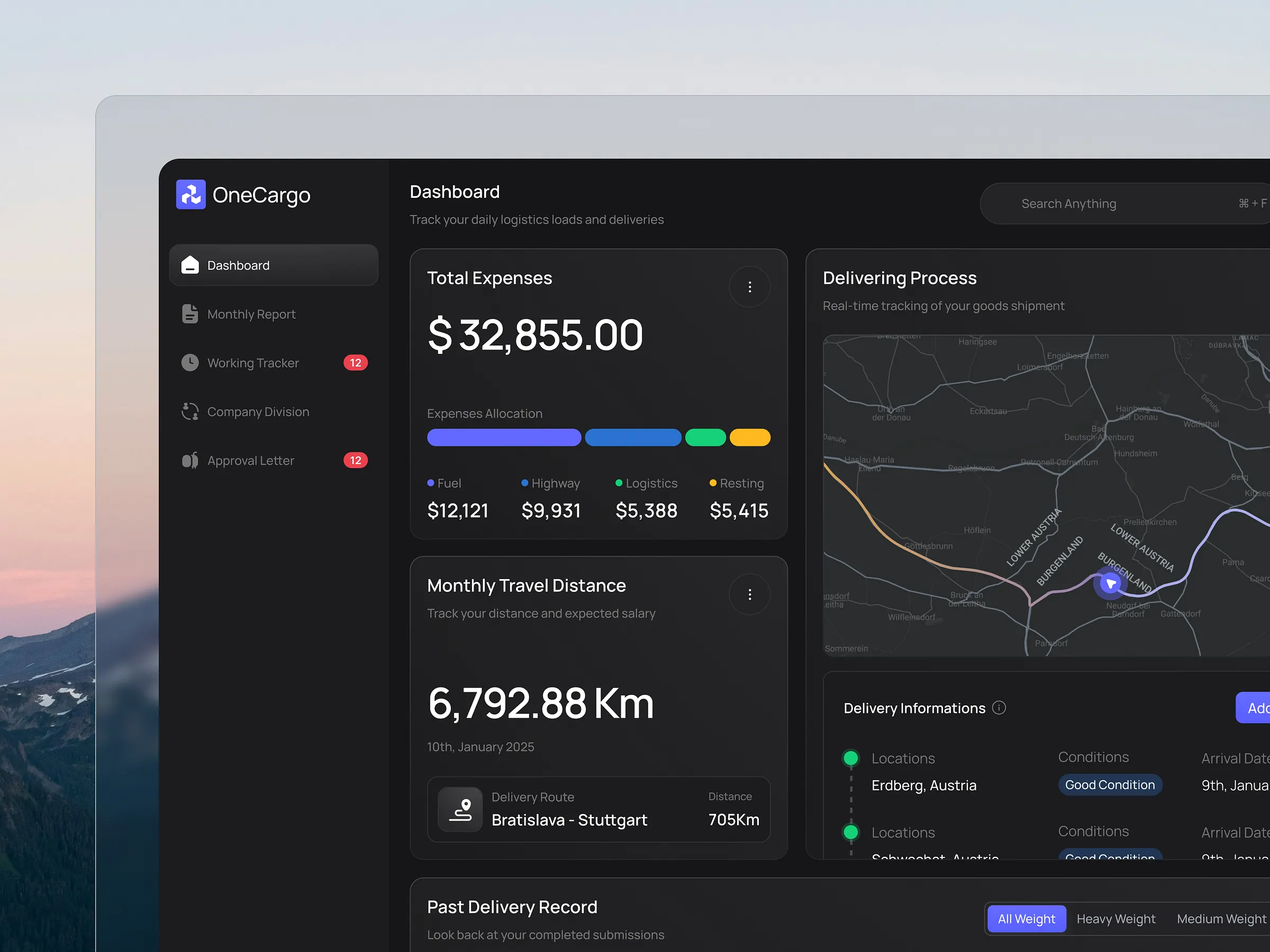 OneCargo banner